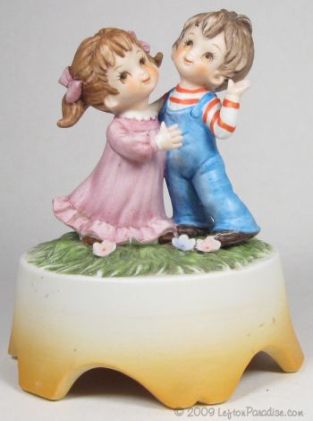 Boy and Girl Musical Figurine - 327A