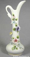 White Ewer-Style Vase with Roses - 2447