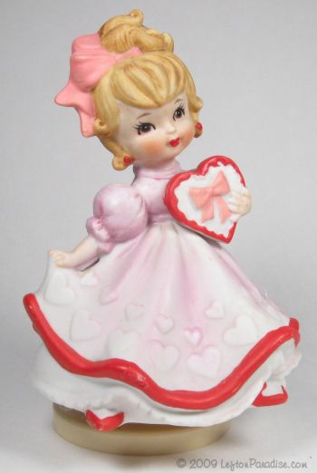 Valentine Girl Musical Figurine